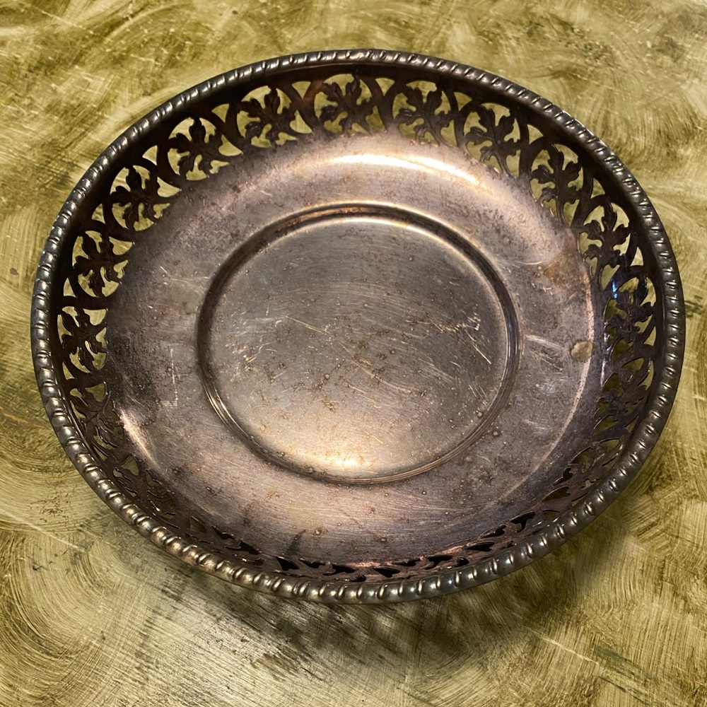 Vintage Silver Decorative Bowl